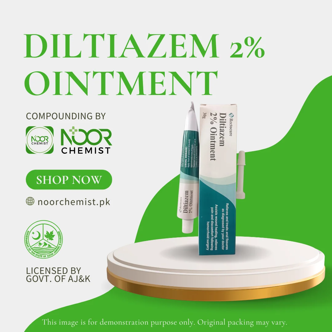 Diltiazem 2% Ointment by Noor Chemist Compounding Pharmacy Diltiazem 2% Ointment by Noor Chemist Compounding Pharmacy
